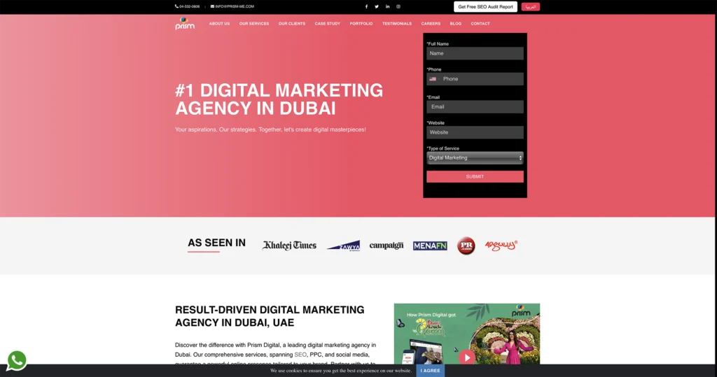 Prism is a digital marketing agency in UAE best for photography 